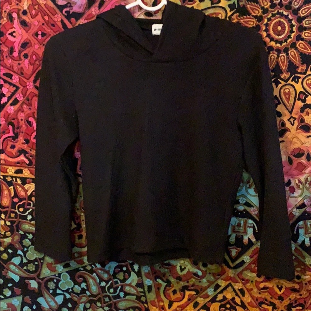 Black hoodie